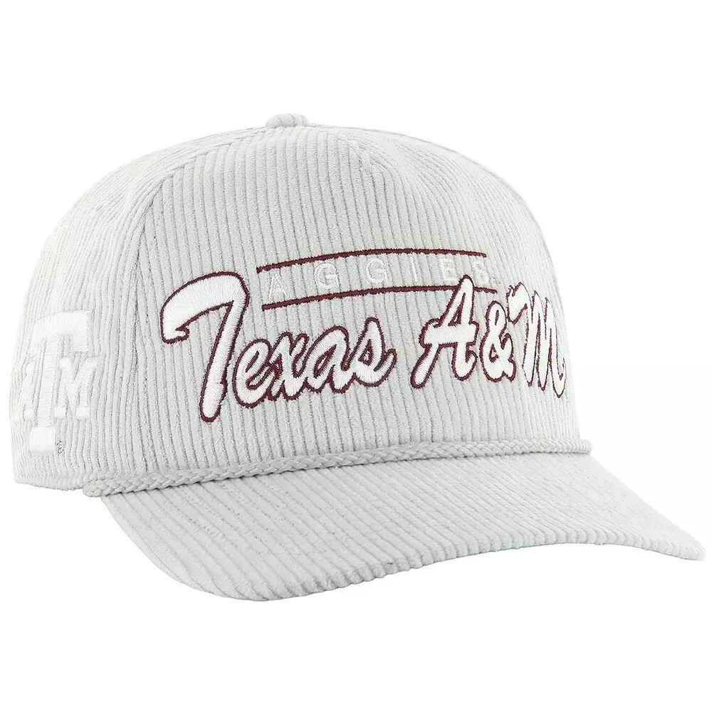 ’47 Texas A&M Aggies Hitch Corduroy Rope Snapback Adjustable Hat Grey/Maroon